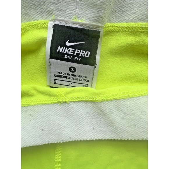 Nike Pro Hyperwarm Compression Tight Fit Legging Volt 640959 702 Small - Picture 2 of 4